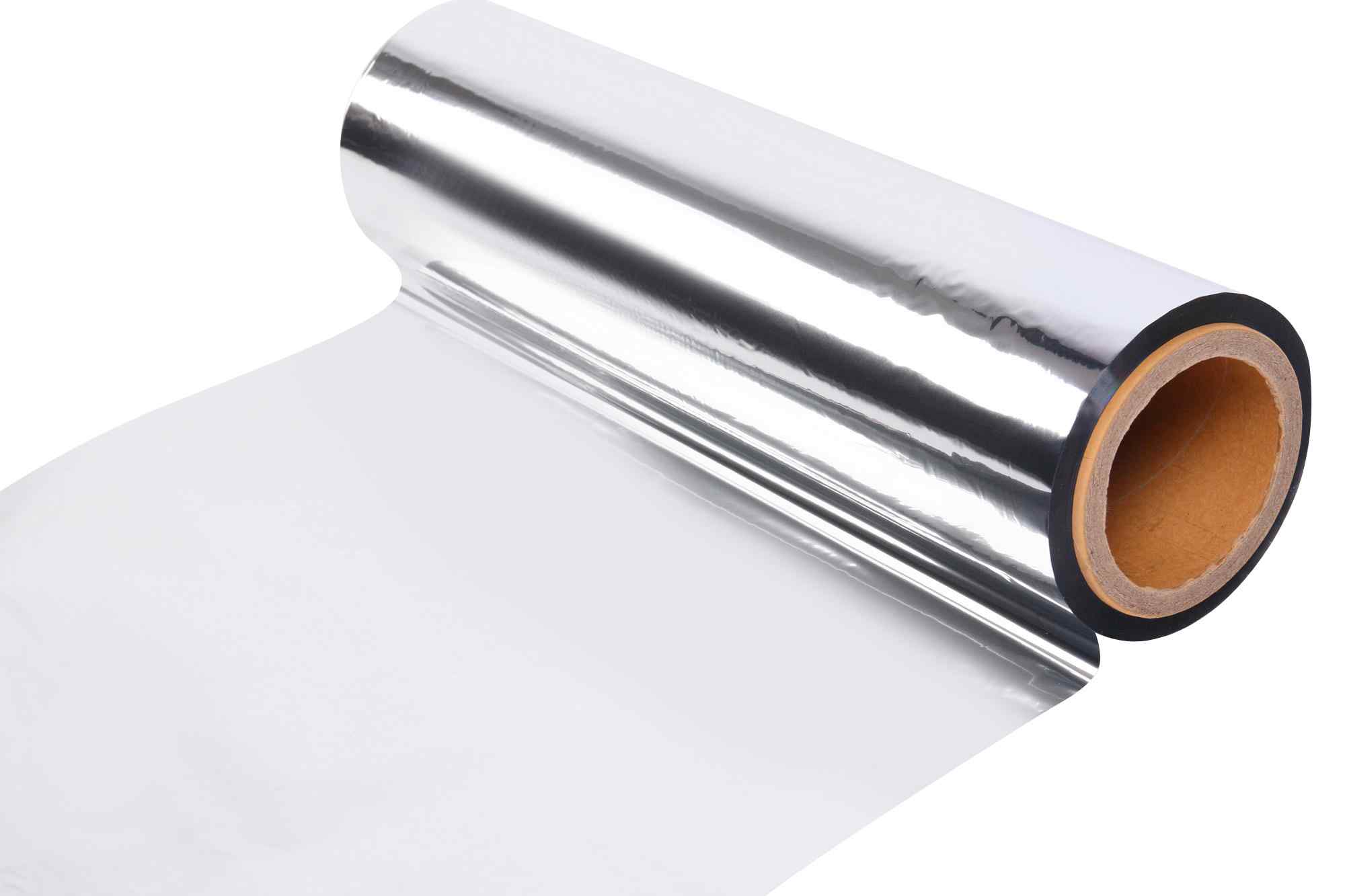 Film laminasi termal metalisasi perak PET